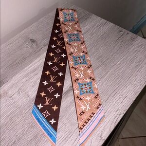 Designer lux twilly bag scarf